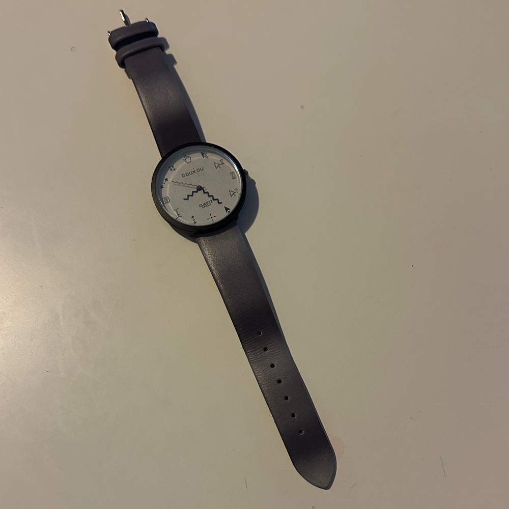 Black and Gray Analog Watch